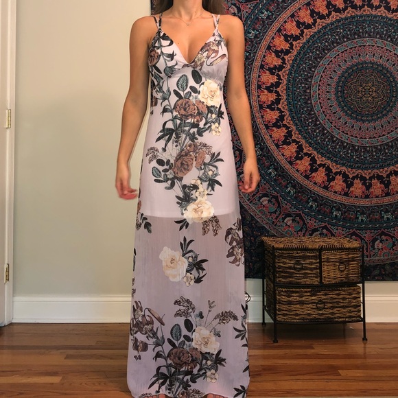Long lavender summer dress - Picture 2 of 5